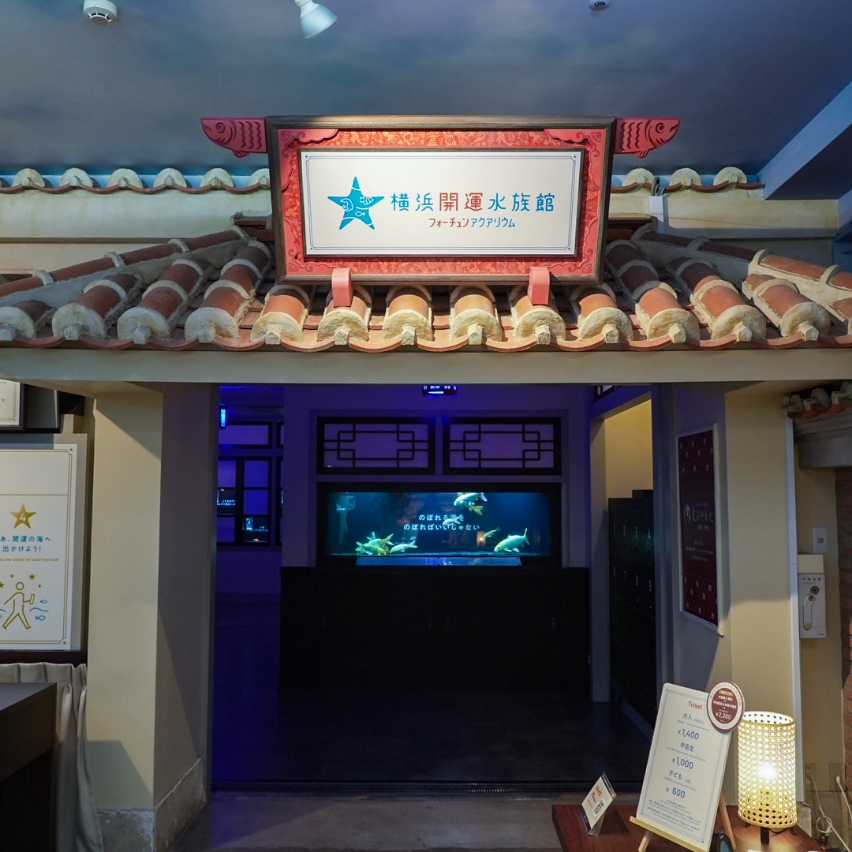 16時からは中華街の隠れ家的スポット「横浜開運水族館 フォーチュンアクアリウム」へ。