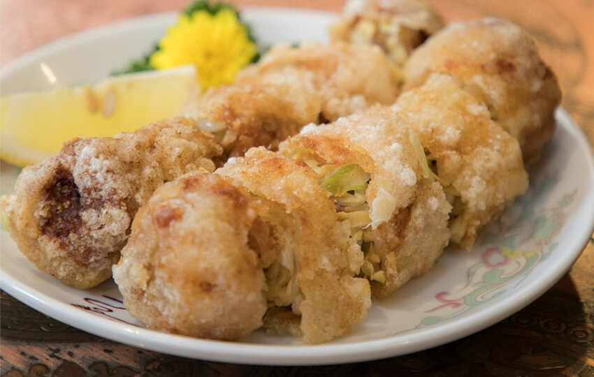 中華菜館 同發本館 網油酥炸巻＜五目入り巻揚げ＞