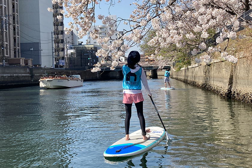 春の大岡川桜SUPツアー＜一般社団法人水辺荘＞