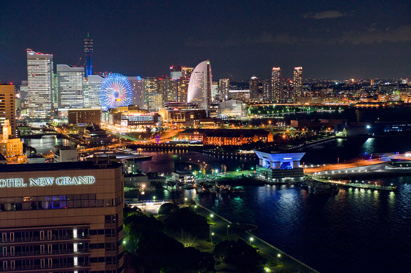 横浜マリンタワーからの眺め