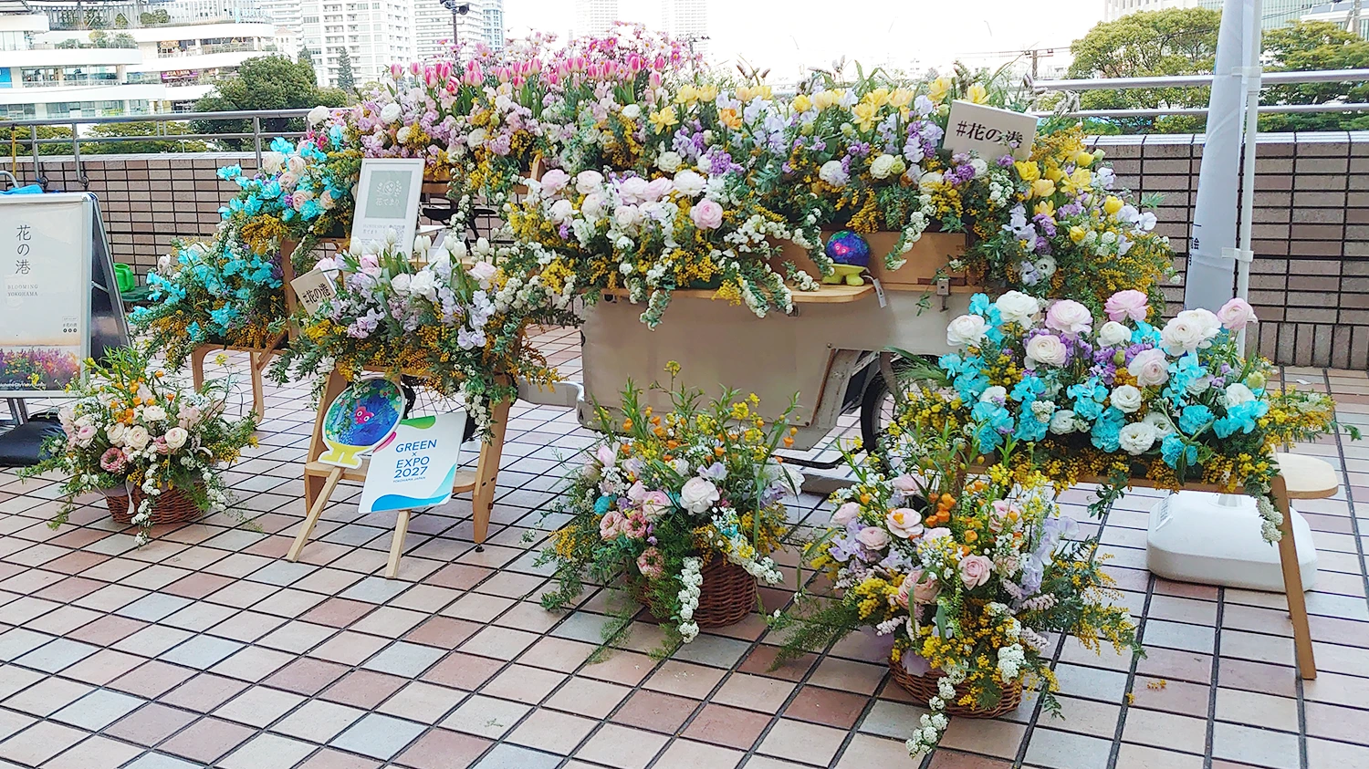 花てまり ＠横浜駅東口（はまテラス）