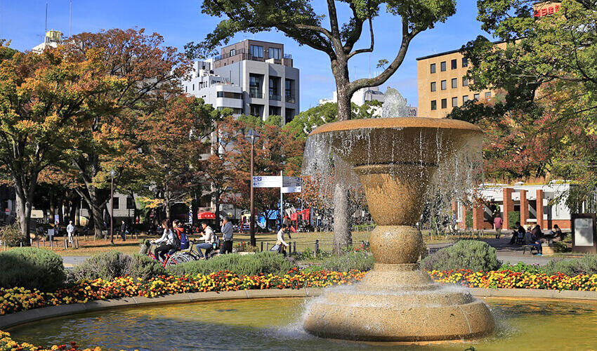 横浜公園　紅葉