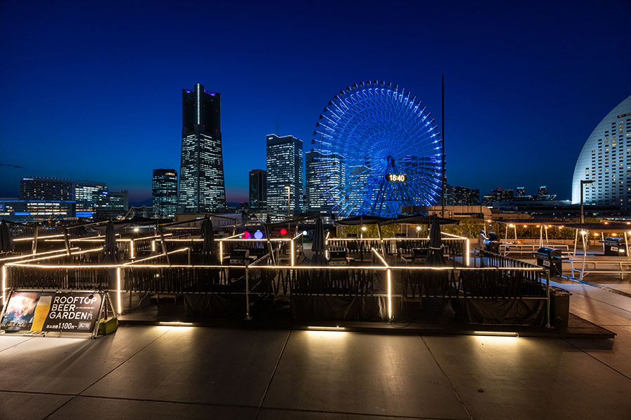 横浜ワールドポーターズ　BACK YARD -Roof Garden Minatomirai