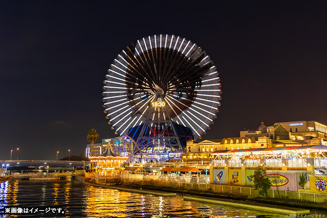 大観覧車「コスモクロック21」スペシャル演出