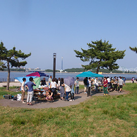 横浜海の公園　バーベキュー