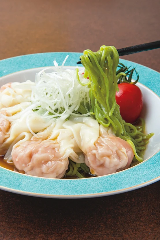南粤美食（なんえつびしょく）「香港翡翠雲呑冷麺」