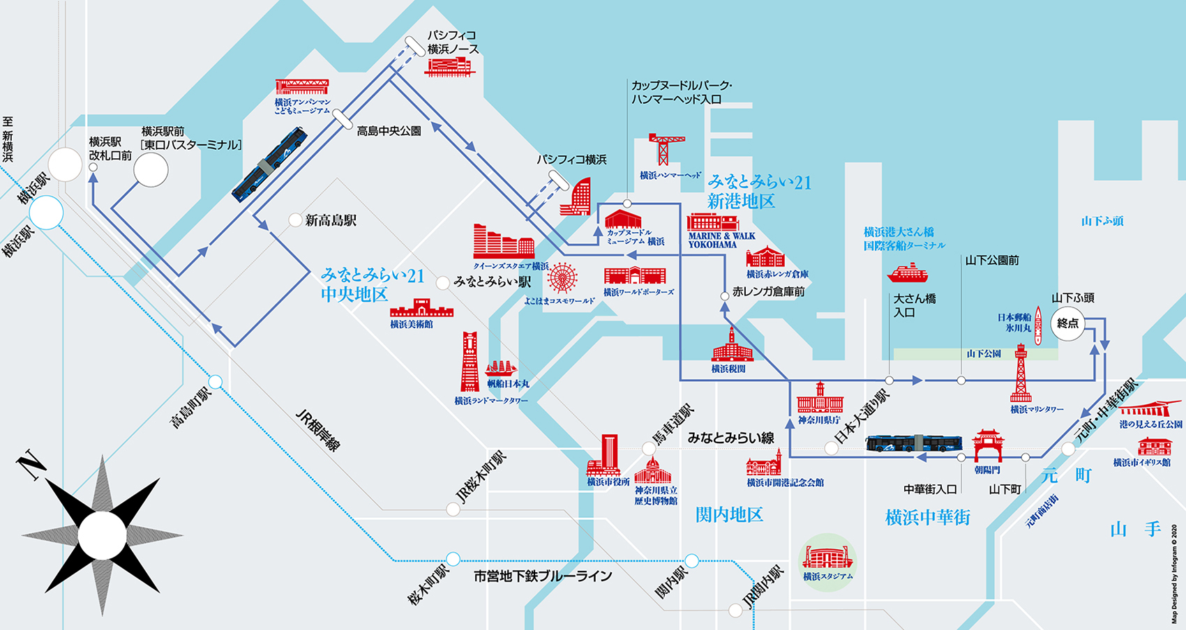 Bayside Blue ベイサイドブルー 運行開始 横浜市内の交通機関 公式 横浜市観光情報サイト Yokohama Official Visitors Guide